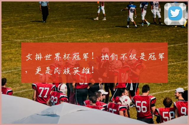 女排世界杯冠军！她们不仅是冠军，更是民族英雄！